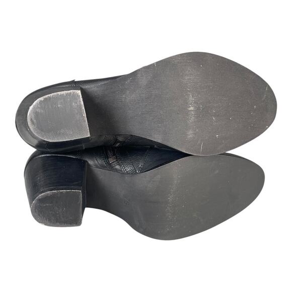 Diba Women’s Black Leather Ankle Boots Size-7.5M - Picture 6 of 9